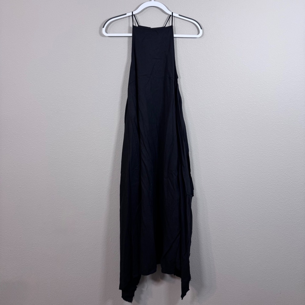 Hackwith Design House Limited Edition Korbel Black Tencel Maxi Dress XS - Picture 2 of 6